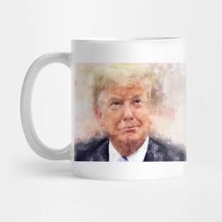 Donald Trump smiling. President of the United States Mug